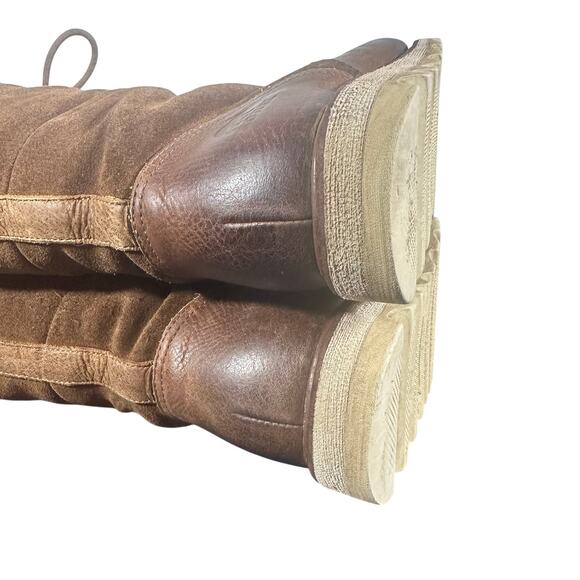 Sorel NL1784-200 Size 9 Brown Suede Leather Lace-Up Shearling Lined Winter Boots - Picture 9 of 9